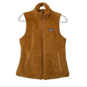 Patagonia Los Gatos Fleece Teddy Vest Brown Size Small